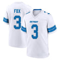 D.Lions #3 Jack Fox Player White Alternate Home Game Mdoa Stitched Jerseys