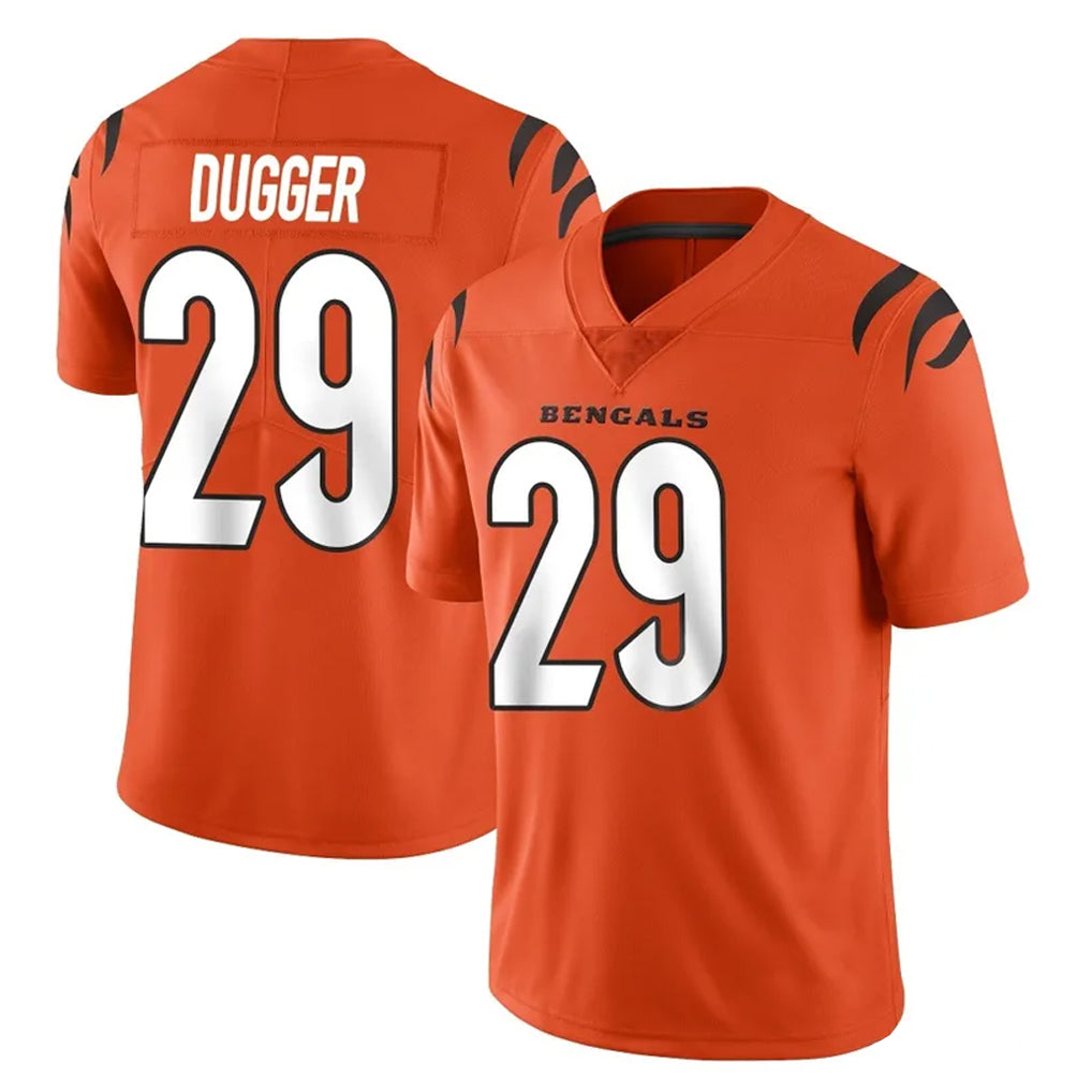 C.Bengals #29 Kyle Dugger Player Orange Vapor Untouchable Limited Home Game Mdoa Stitched Jerseys