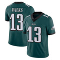 P.Eagles #13 Dontayvion Wicks Player Team Color Green Vapor Untouchable Home Game Mdoa Stitched Jerseys