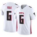 A.Falcons #6 Nick Folk Player White Vapor F.U.S.E. Limited Mdoa Stitched Jerseys