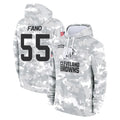 C.Browns #55 Spencer Fano Player Arctic Camo Salute to Service Hoodies Limited Game Mdoa Stitched Jerseys