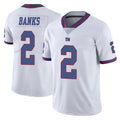 NY.Giants #2 Deonte Banks Player White Color Rush Home Game Mdoa Stitched Jerseys