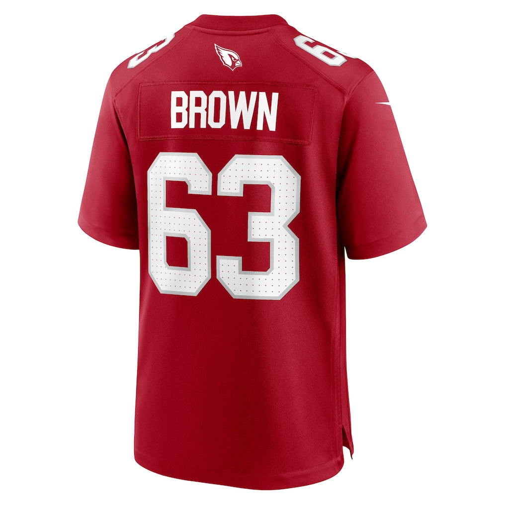 Mdoa A.Cardinals #63 Evan Brown Cardinal Team Game Jersey