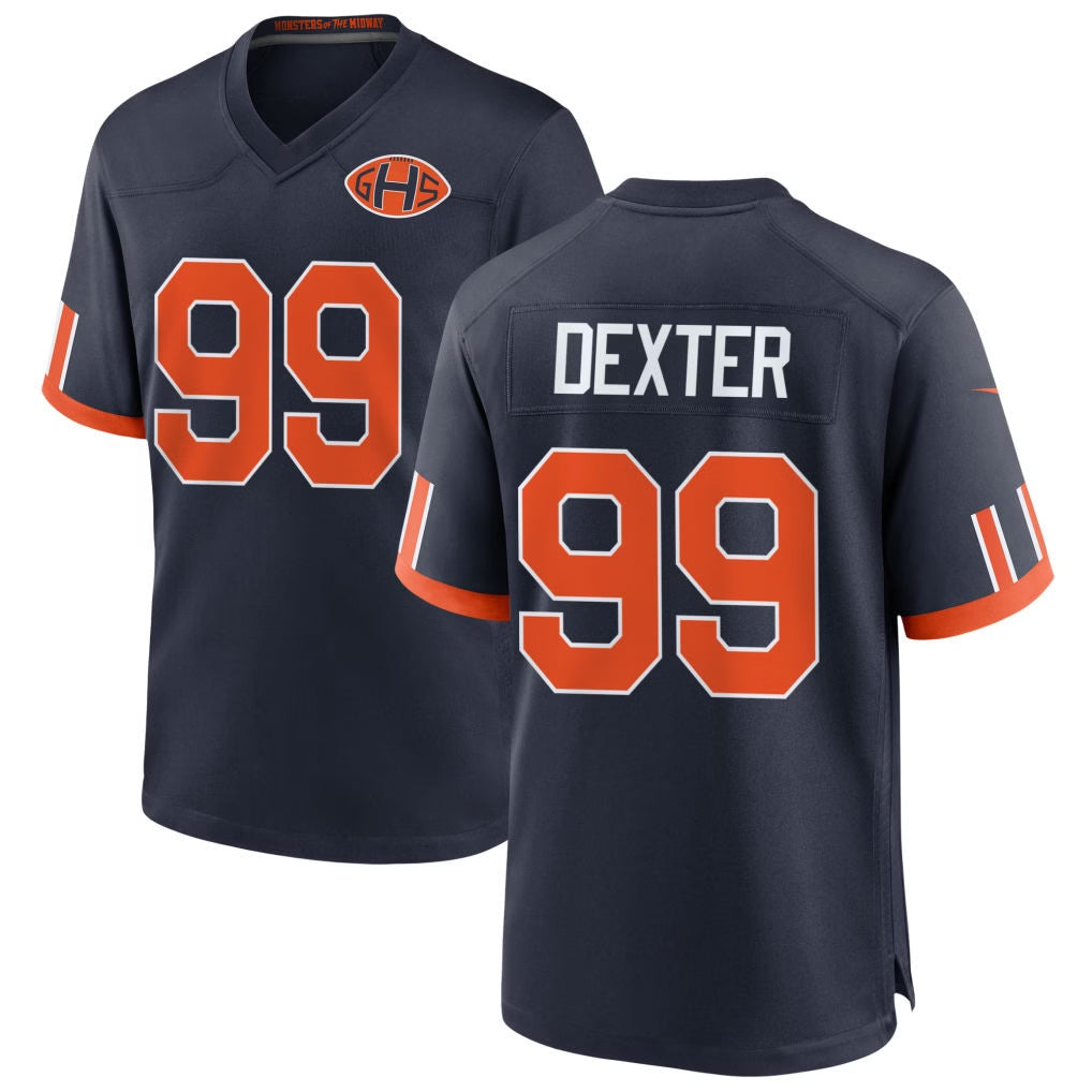 C.Bears #99 Gervon Dexter Sr Player Navy 2026 Rivalries Collection Home Game Mdoa Stitched Jerseys