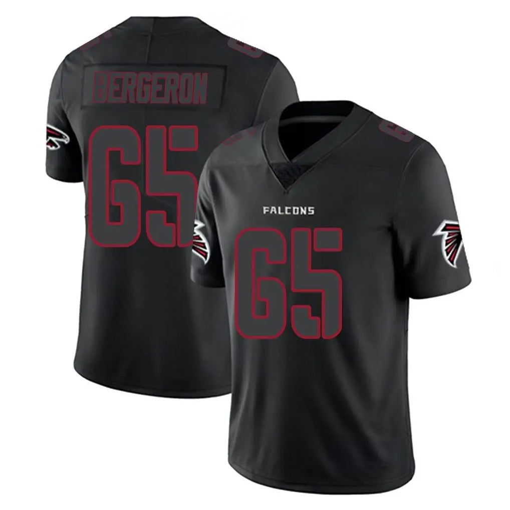 A.Falcons #65 Matthew Bergeron Player Black Impact Limited Game Mdoa Stitched Jerseys