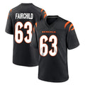 C.Bengals #63 Dylan Fairchild Player Black Home Game Mdoa Stitched Jerseys