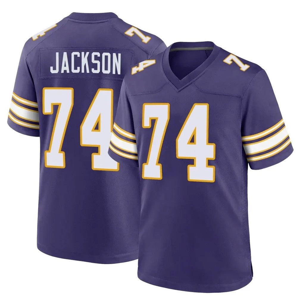 MN.Vikings #74 Donovan Jackson Player Purple Classic Home Game Mdoa Stitched Jerseys