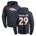 D.Broncos #29 Ja'Quan McMillian Player Navy Pullover Hoodie Limited Mdoa Stitched Jerseys