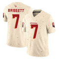 A.Cardinals #7 Jacoby Brissett Player Cream Rivalries Collection Vapor Limited Home Game Mdoa Stitched Jerseys