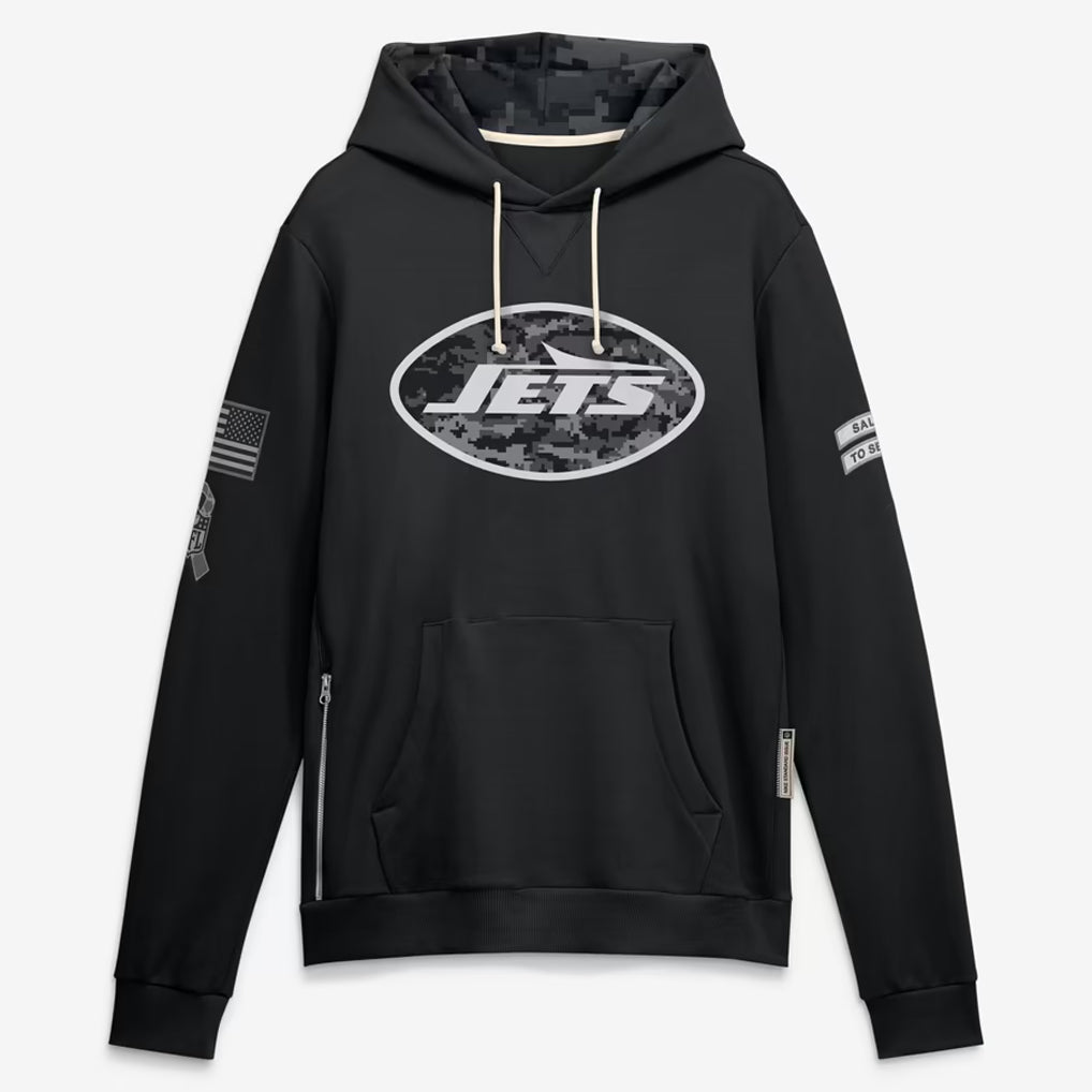 NY.Jets 2026 Black Logo Pullover Hoodies Limited Game Mdoa Stitched Jerseys