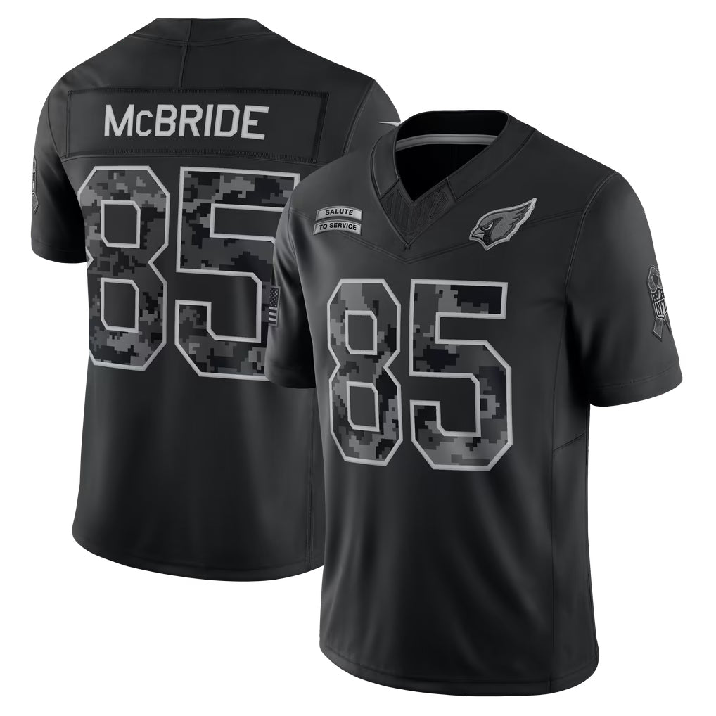 A.Cardinals #85 Trey McBride Player Black Limited 2026 Salute to Service Home Game Mdoa Stitched Jerseys