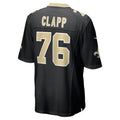 Mdoa NO.Saints #76 Will Clapp Black Team Game Jersey