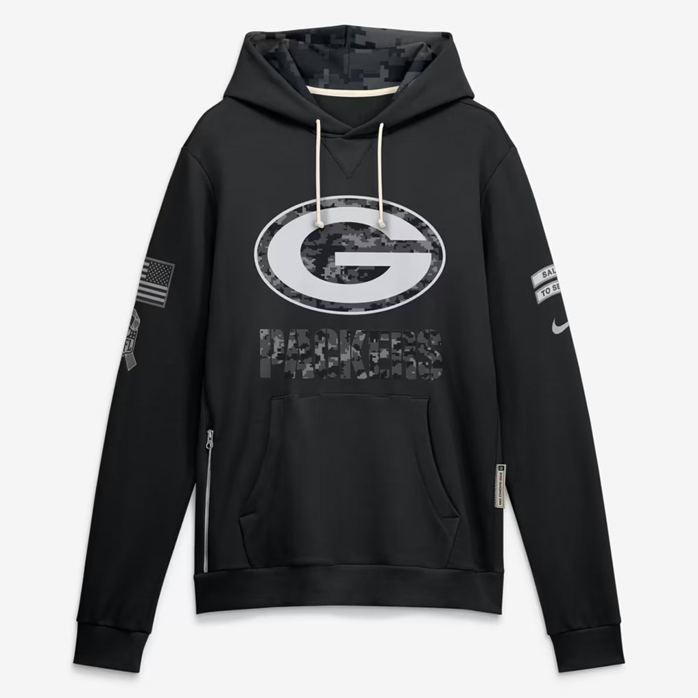 GB.Packers 2026 Black Logo Pullover Hoodies Limited Game Mdoa Stitched Jerseys