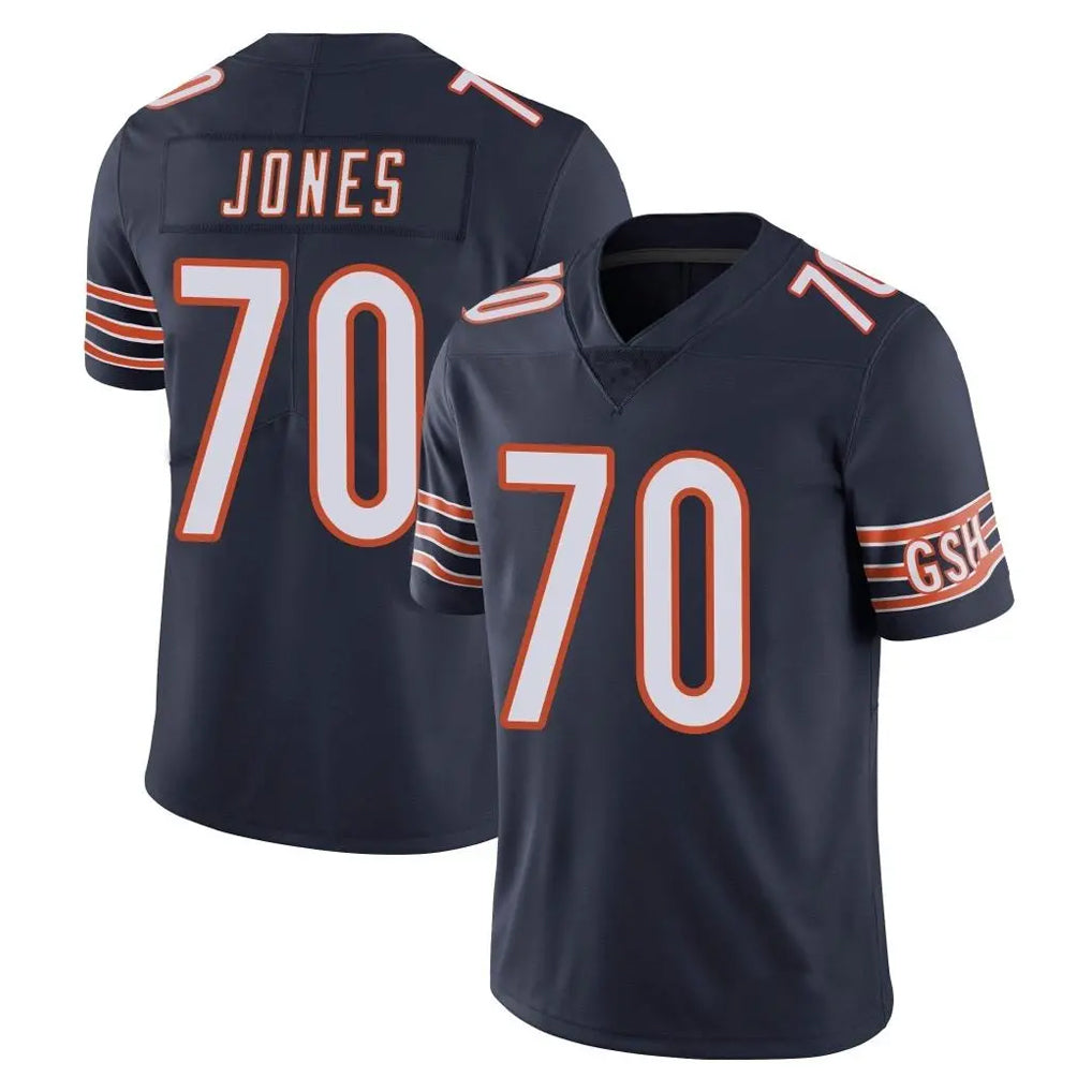 C.Bears #70 Braxton Jones Player Navy Vapor Untouchable Limited Home Game Mdoa Stitched Jerseys