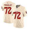 A.Cardinals #72 Hjalte Froholdt Player Cream Rivalries Collection Vapor Limited Home Game Mdoa Stitched Jerseys