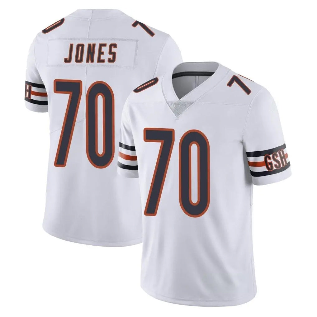 C.Bears #70 Braxton Jones Player White Vapor Untouchable Limited Home Game Mdoa Stitched Jerseys