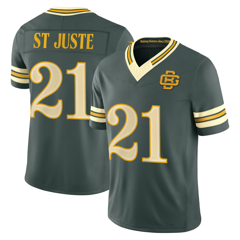 GB.Packers #21 Benjamin St-Juste Player Green Limited 2026 Rivalries Collection Home Game Mdoa Stitched Jerseys