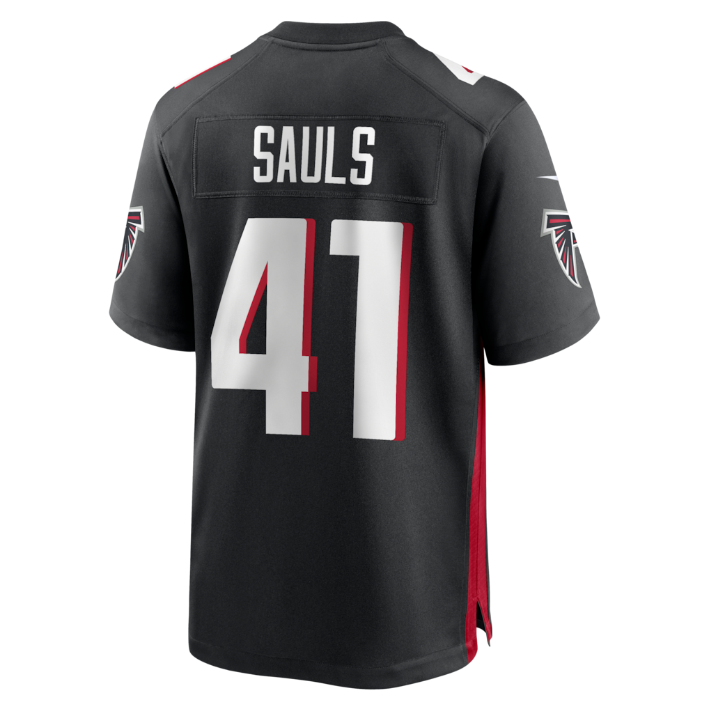 Mdoa A.Falcons #41 Ben Sauls Black Team Game Jersey