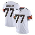 C.Browns #77 Zion Johnson Player White Vapor Untouchable Limited Home Game Mdoa Stitched Jerseys