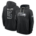 S.Seahawks #5 Jason Myers Player 2026 Black Logo Pullover Hoodies Limited Game Mdoa Stitched Jerseys