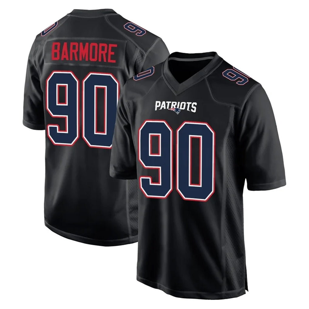 NE.Patriots #90 Christian Barmore Player Carbon Fashion Limited Home Game Mdoa Stitched Jerseys