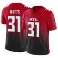 A.Falcons #31 Xavier Watts Player Red Vapor F.U.S.E. Limited Home Game Mdoa Stitched Jerseys