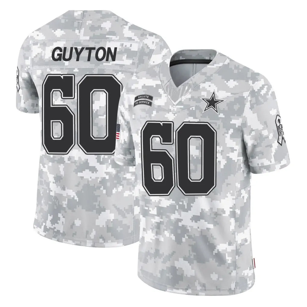 D.Cowboys #60 Tyler Guyton Player Arctic Camo Salute to Service Limited Home Game Mdoa Stitched Jerseys