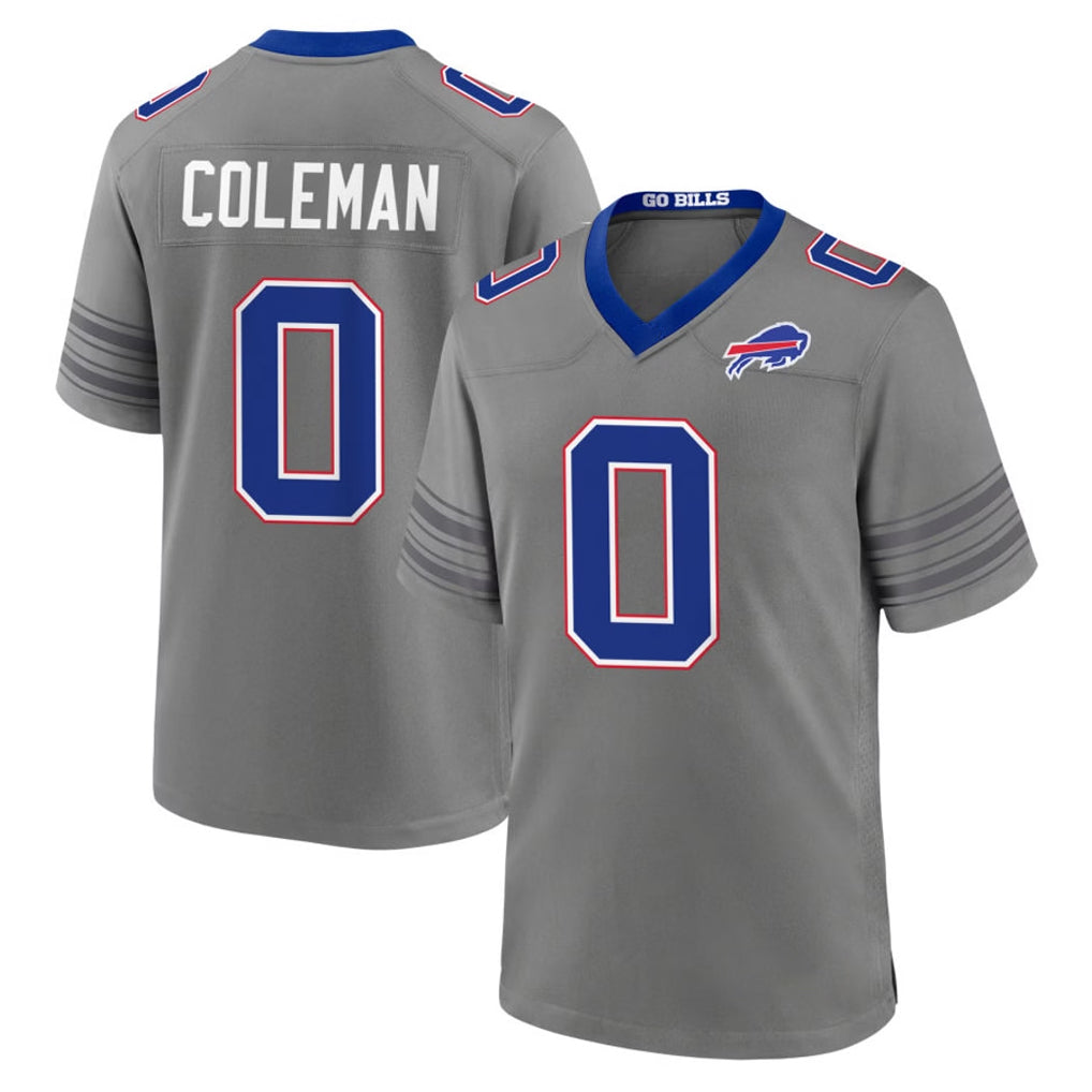 B.Bills #0 Keon Coleman Player Gray Nickel City Home Game Mdoa Stitched Jerseys