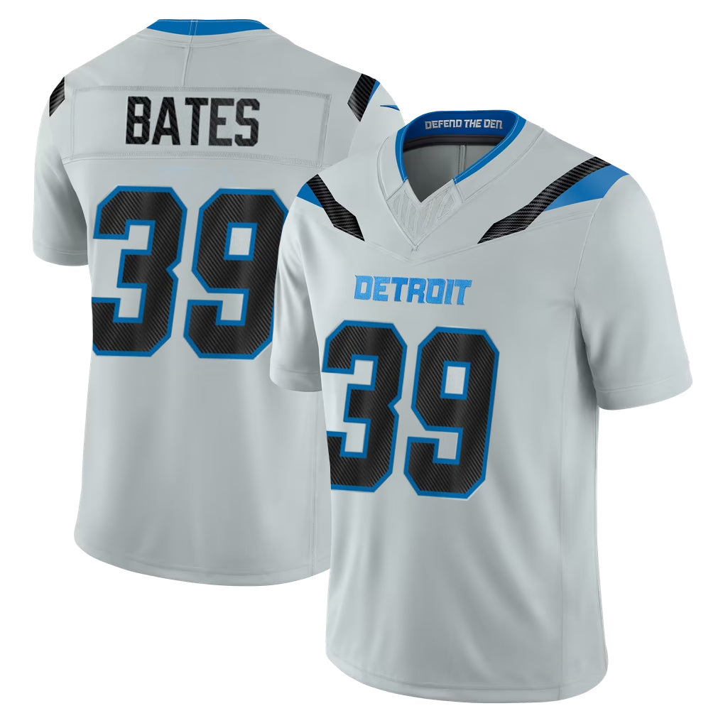 D.Lions #39 Jake Bates Player Silver Limited 2026 Rivalries Collection Home Game Mdoa Stitched Jerseys