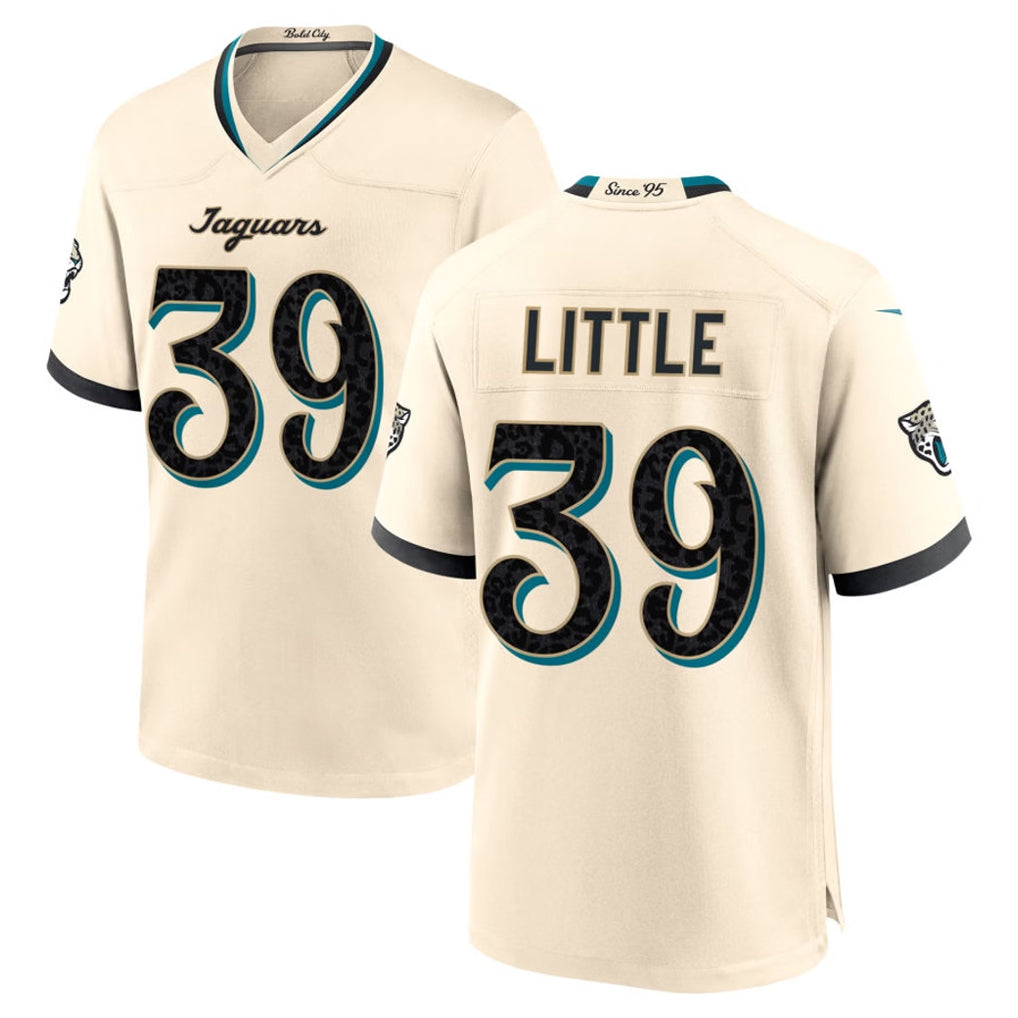 J.Jaguars #39 Cam Little Player Natural 2026 Rivalries Collection Game Mdoa Stitched Jerseys