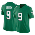 P.Eagles #9 Makai Lemon Player Green Kelly Alternate Vapor F.U.S.E. Home Game Mdoa Stitched Jerseys