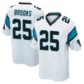 C.Panthers #25 Jonathon Brooks Player White Game Mdoa Stitched Jerseys