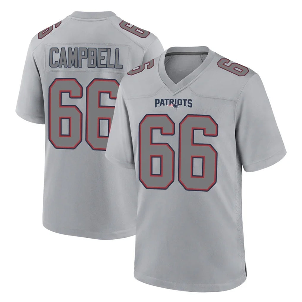 NE.Patriots #66 Will Campbell Player Gray Fashion Limited Home Game Mdoa Stitched Jerseys