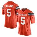 C.Browns #5 Quincy Williams Player Orange Home Game Mdoa Stitched Jerseys