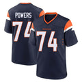 D.Broncos #74 Ben Powers Player Navy Home Game Mdoa Stitched Jerseys