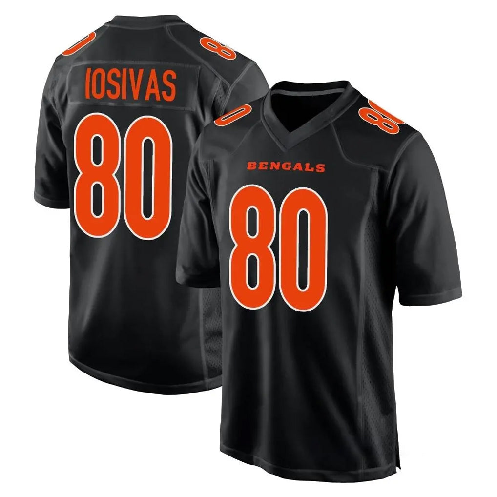 C.Bengals #80 Andrei Iosivas Player Black Fashion Game Mdoa Stitched Jerseys