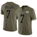 GB.Packers #7 Javon Bullard Player Olive Salute To Service Limited Mdoa Stitched Jerseys