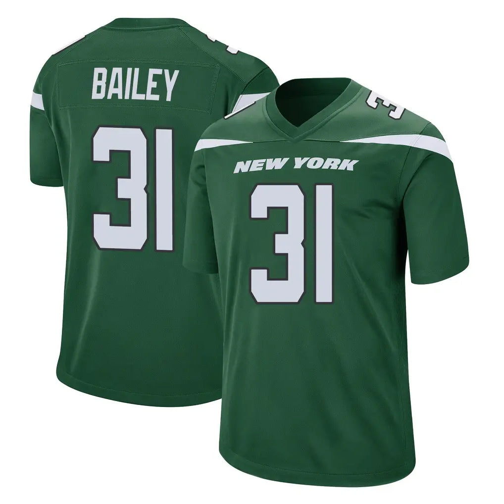 NY.Jets #31 David Bailey Player Green Home Game Mdoa Stitched Jerseys