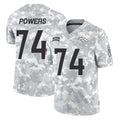 D.Broncos #74 Ben Powers Player Arctic Camo Salute To Service Limited Mdoa Stitched Jerseys