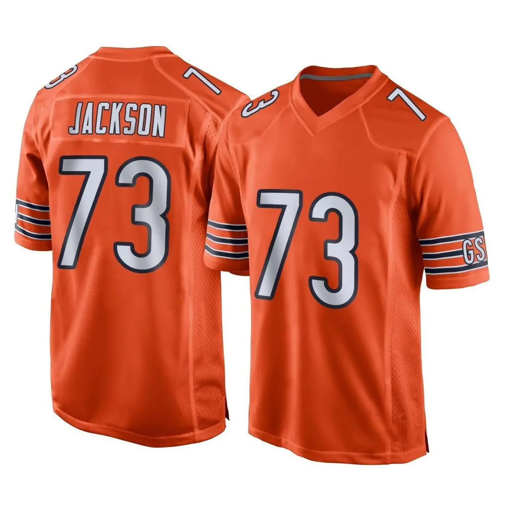 C.Bears #73 Jonah Jackson Player Orange Home Game Mdoa Stitched Jerseys