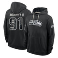 S.Seahawks #91 Byron Murphy II Player 2026 Black Logo Pullover Hoodies Limited Game Mdoa Stitched Jerseys