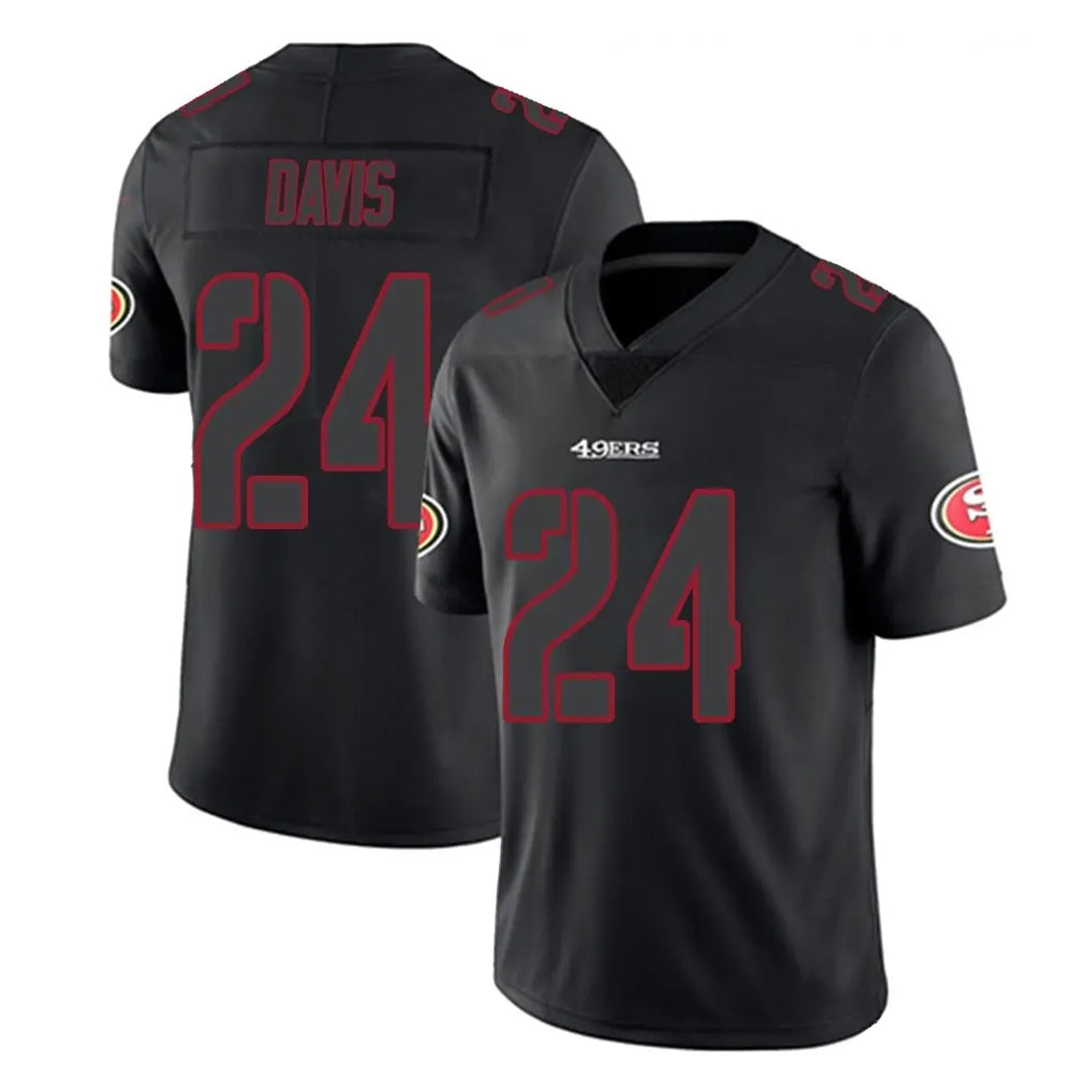SF.49ers #24 Ashtyn Davis Player Black Impact Limited Home Game Mdoa Stitched Jerseys