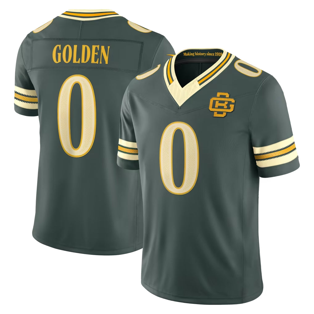 GB.Packers #0 Matthew Golden Player Green Limited 2026 Rivalries Collection Home Game Mdoa Stitched Jerseys