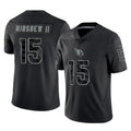 A.Cardinals #15 Gardner Minshew II Player Black RFLCTV Limited Home Game Mdoa Stitched Jerseys