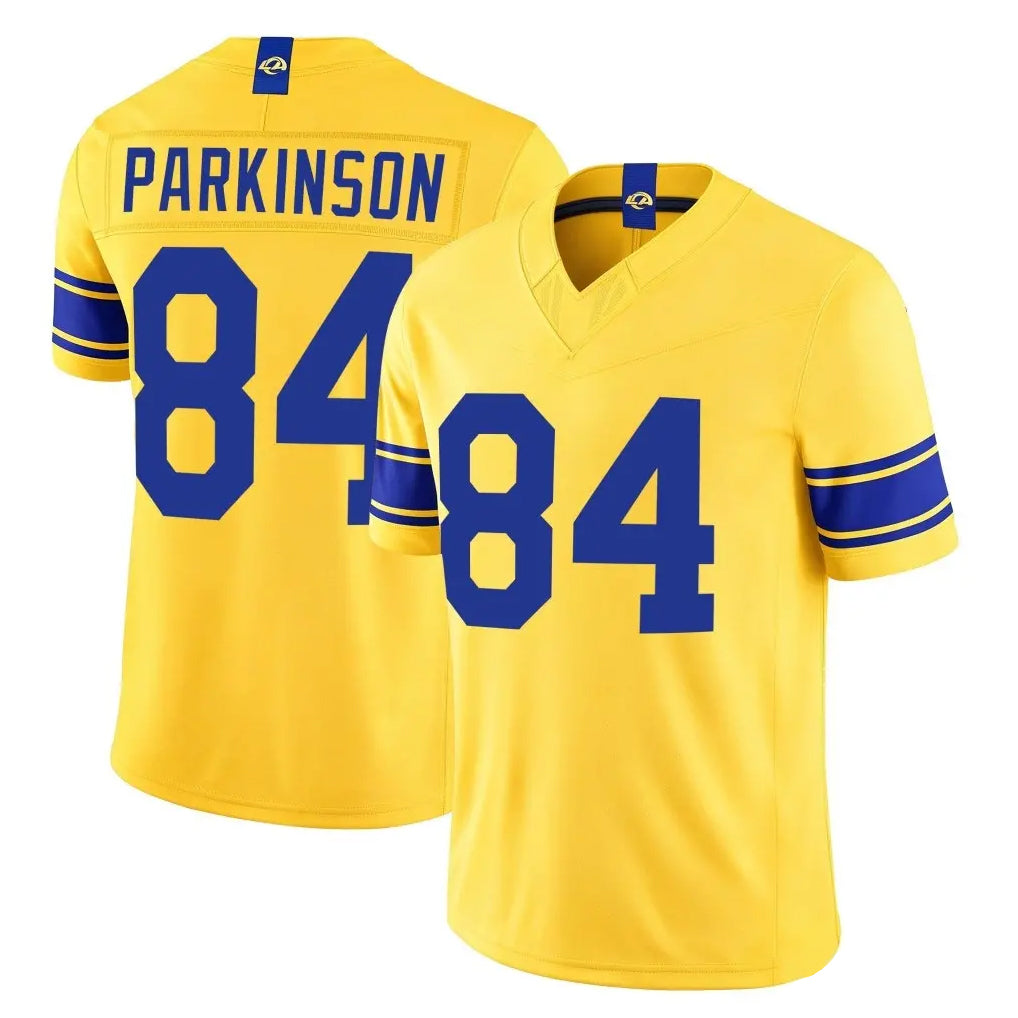 LA.Rams #84 Colby Parkinson Player Gold Limited Classic Sol Vapor F.U.S.E.Home Game Mdoa Stitched Jerseys
