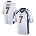 D.Broncos #7 John Elway Player White Game Mdoa Stitched Jerseys