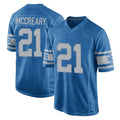D.Lions #21 Roger McCreary Player Blue Vapor Untouchable Throwback Game Mdoa Stitched Jerseys