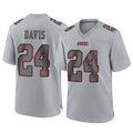 SF.49ers #24 Ashtyn Davis Player Gray Atmosphere Fashion Home Game Mdoa Stitched Jerseys