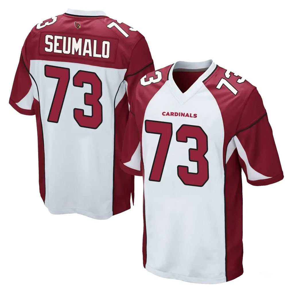 A.Cardinals #73 Isaac Seumalo Player White Cardinal Home Game Mdoa Stitched Jerseys