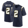 LA.Chargers #2 Elijah Molden Player Navy Alternate Home Game Stitched Jerseys
